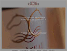 Tablet Screenshot of chateau-cavalier.com